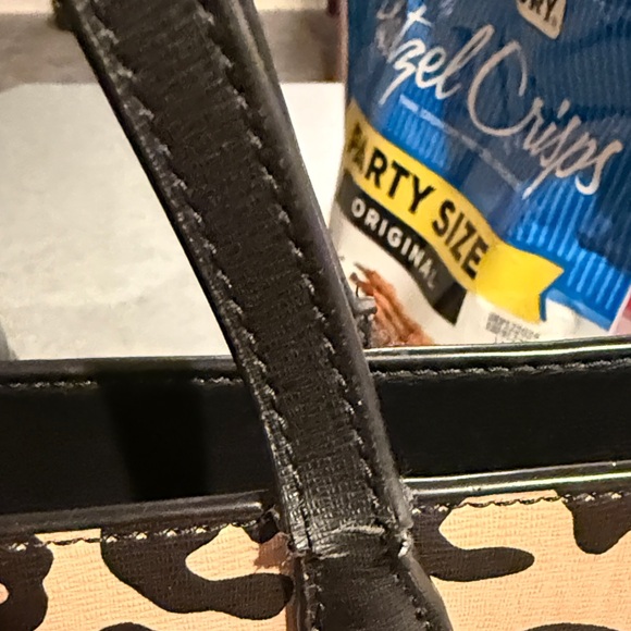 Kate Spade Leopard Print Tote with Black Accents - Picture 10 of 13